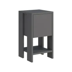 Comodino 2 ripiani antracite 30x30x55h cm - Filippa