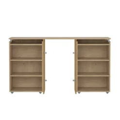 Comodino 7 ripiani rovere 144x26x79h cm - Arnaboldi