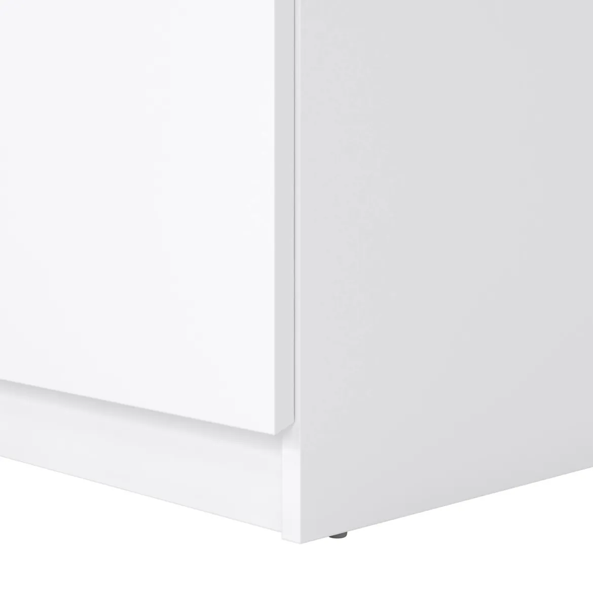 Comodino 1 ripiano bianco lucido 50x34x49h cm - Armageddo