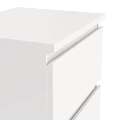 Comodino 1 ripiano bianco 40x34x48h cm - Albregio