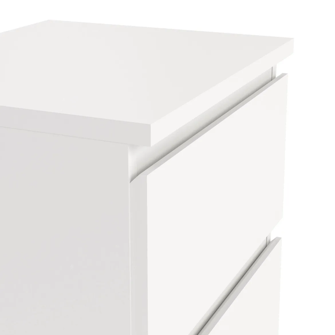 Comodino 1 ripiano bianco 40x34x48h cm - Albregio