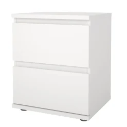 Comodino 1 ripiano bianco 40x34x48h cm - Albregio