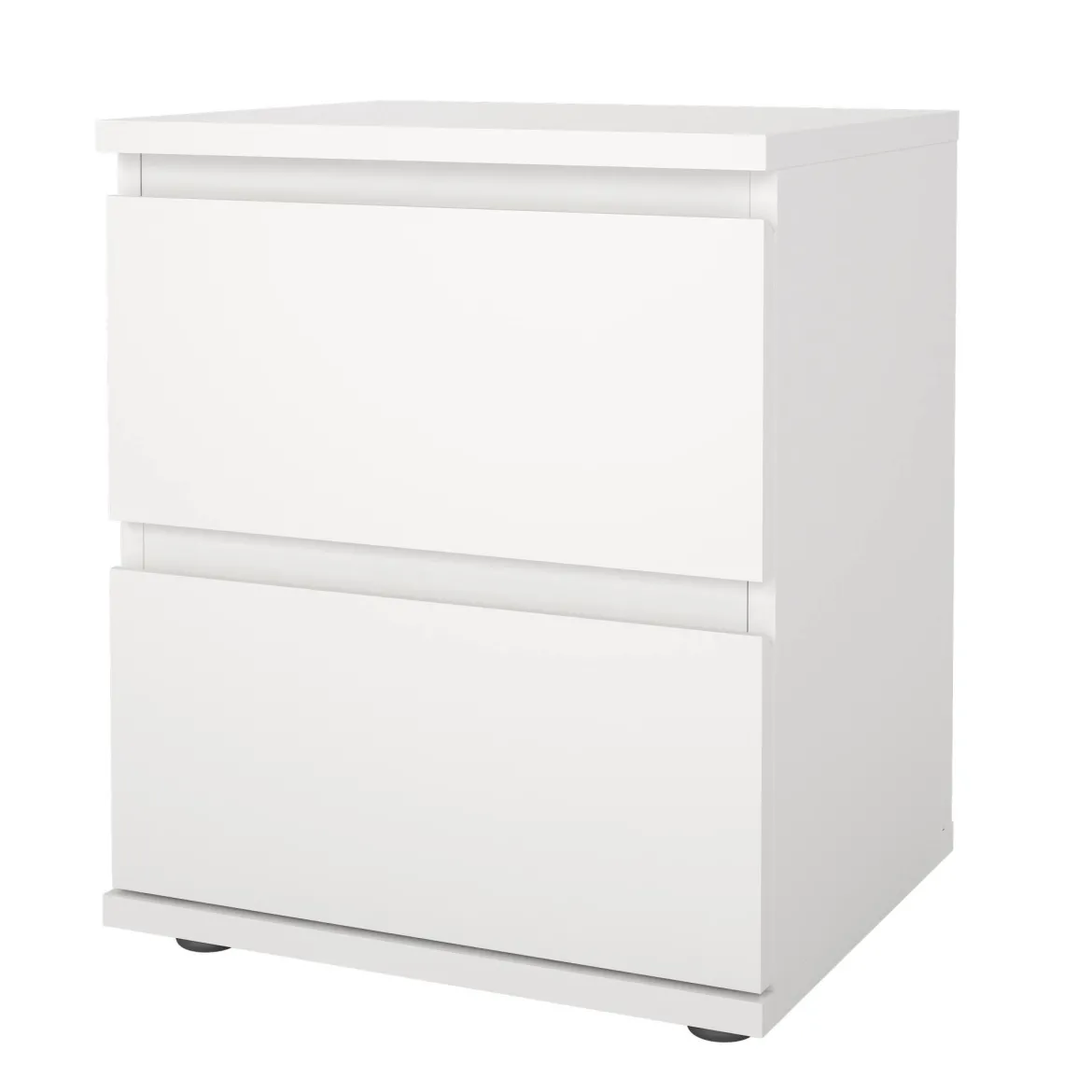 Comodino 1 ripiano bianco 40x34x48h cm - Albregio