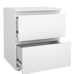 Comodino 1 ripiano bianco 40x34x48h cm - Albregio