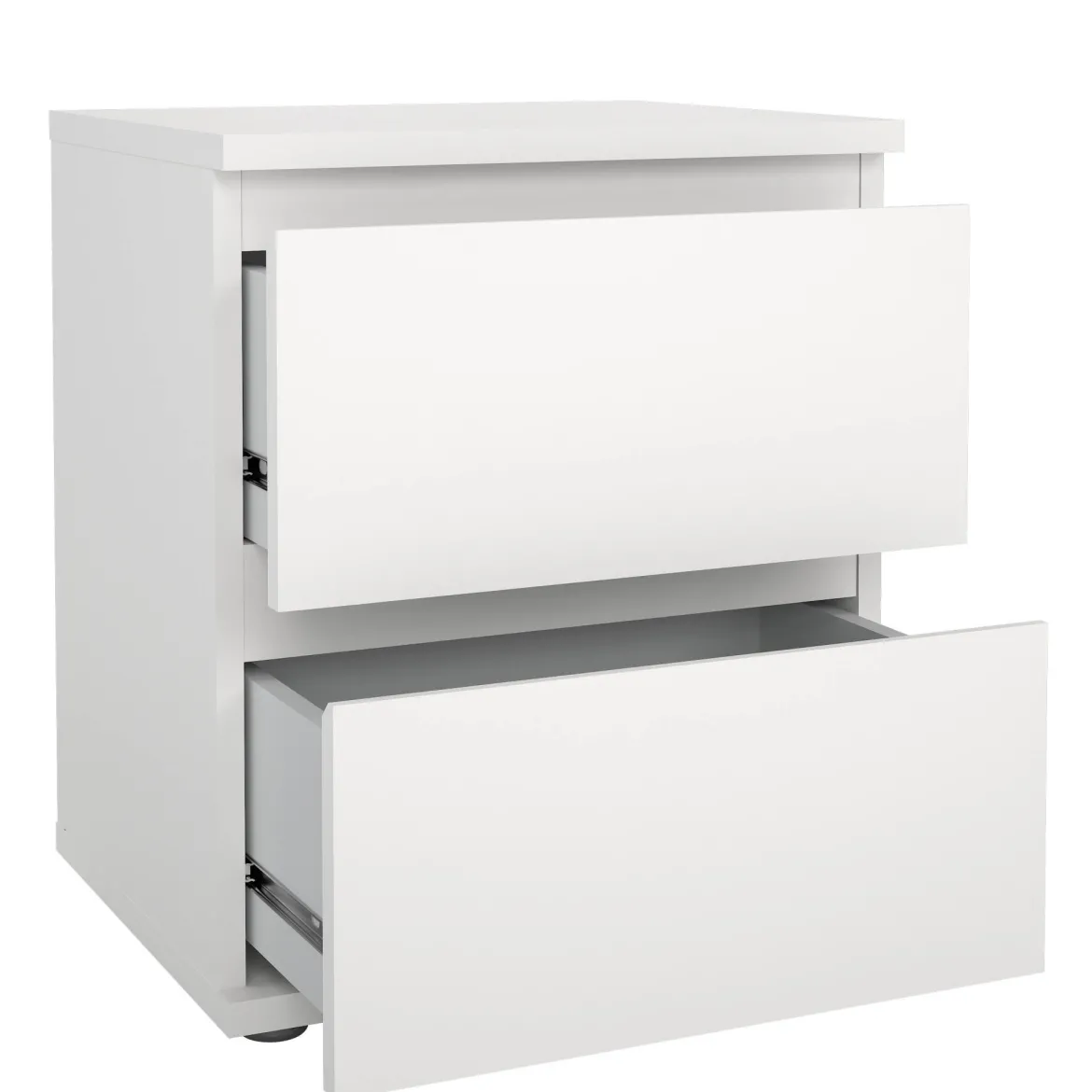 Comodino 1 ripiano bianco 40x34x48h cm - Albregio