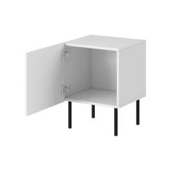 Comodino 1 ripiano bianco 62x40x49h cm - Almera