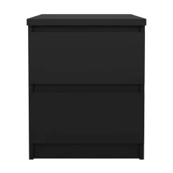 Comodino 1 ripiano nero 50x40x49h cm - Azar