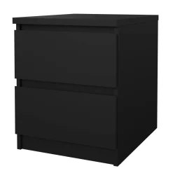 Comodino 1 ripiano nero 50x40x49h cm - Azar