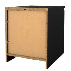 Comodino 1 ripiano nero 50x40x49h cm - Azar