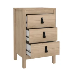 Comodino 1 ripiano rovere 43x38x70h cm - Lombardia
