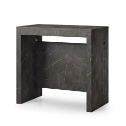 Consolle allungabile Akam, 186x80h76 cm, Marmo Nero