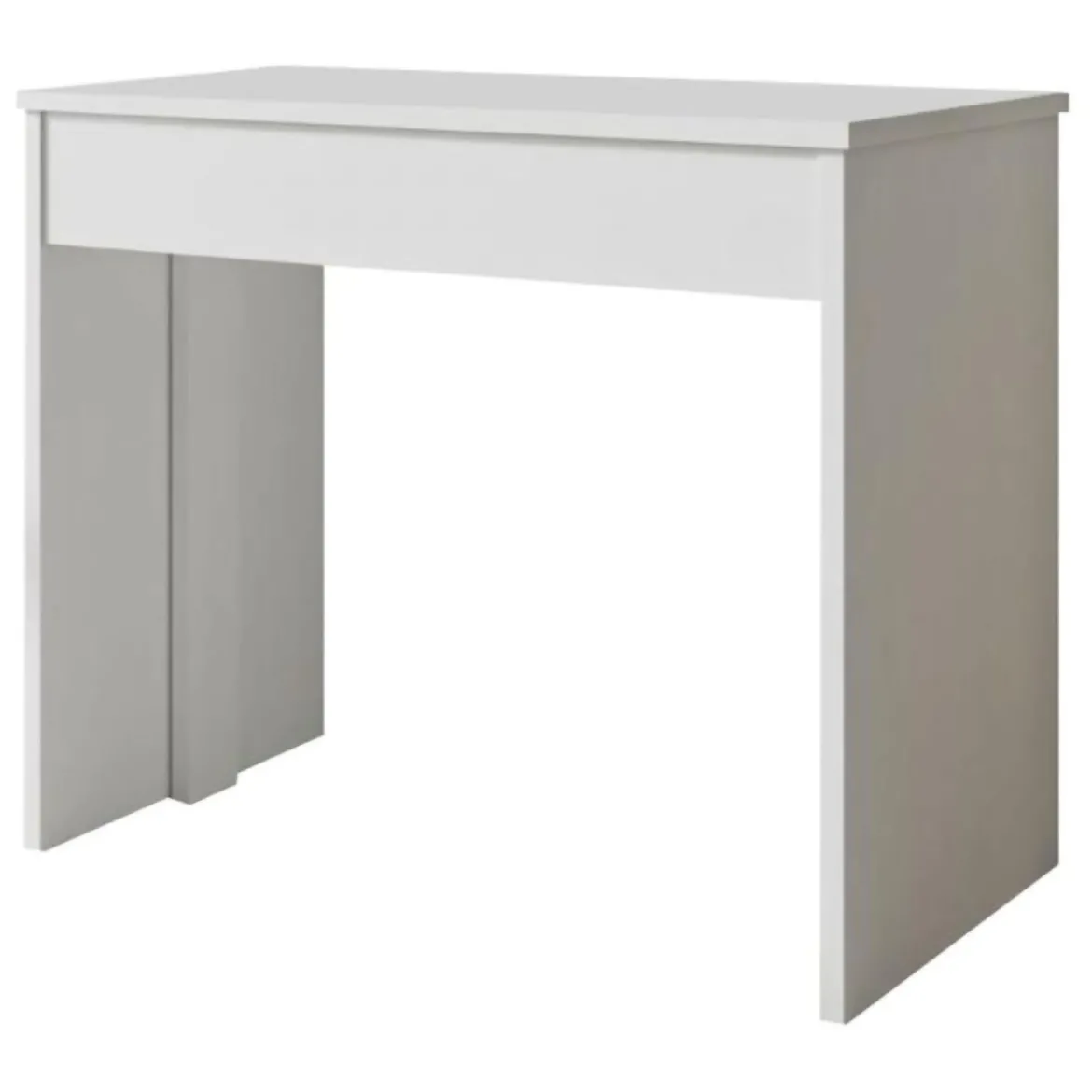 Consolle Allungabile Bianco 12 Posti Allungabile 302x75x90h cm, Meccanismo Estensione Allunghe Centrali - Luisago