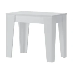 Consolle Allungabile Bianco 12 Posti Allungabile 305.6x90x75.2h cm, Meccanismo Estensione Allunghe Centrali - Gizio