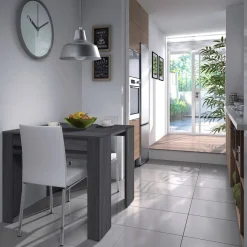 Consolle allungabile Diluna, 51/237x90h78 cm, Grigio Cenere