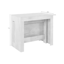 Consolle allungabile effetto legno 4-12 posti acero - Anello