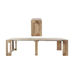 Consolle allungabile effetto legno 4-12 posti acero - Anello