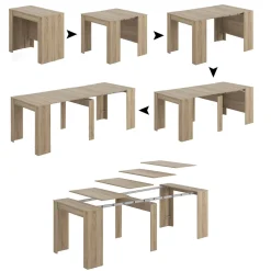 Consolle allungabile 4-10 posti quercia - Maner