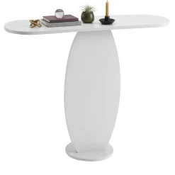 Consolle Bianco Colore Ripiano Bianco 144x90x76.6h cm, - Nairis
