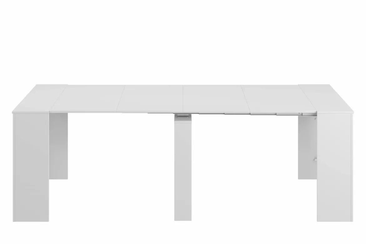 Consolle estensibile sala da pranzo 4-10 posti bianco lucido - Abicitren