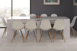 Consolle estensibile sala da pranzo 4-10 posti bianco lucido - Abicitren