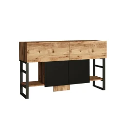 Consolle industrial 138x43x83h cm quercia - Izo