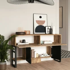 Consolle industrial 138x43x83h cm quercia - Izo