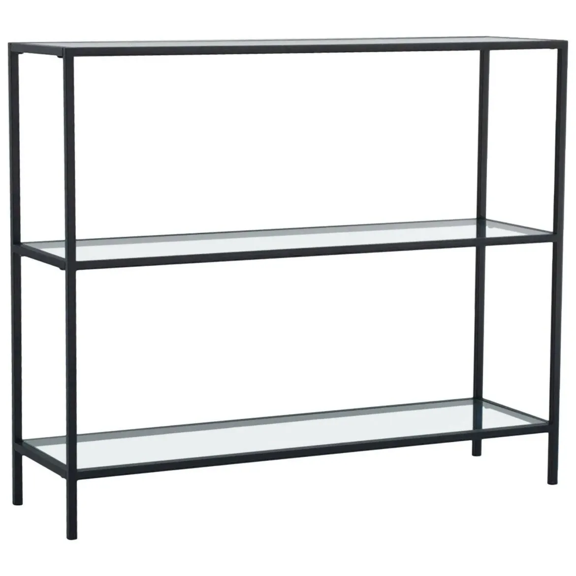 Consolle in metallo 100x30x85h cm nero - Domenica