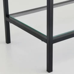 Consolle in metallo 100x30x85h cm nero - Domenica