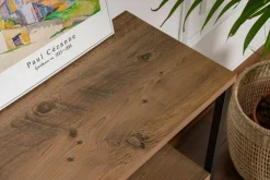 Consolle Nesta, 120x30 h75 cm, Pino e Nero