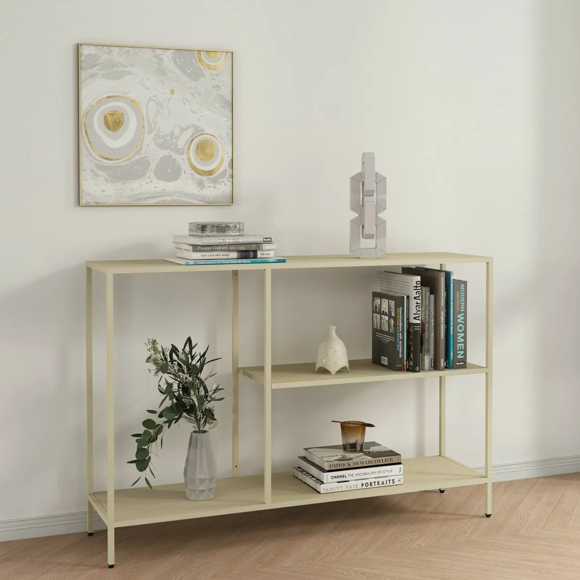Consolle Vaprio, 120x30 h80 cm, Panna