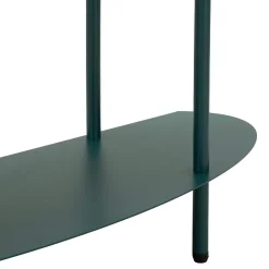 Consolle Verde Ottanio 3 Ripiani Colore Ripiano Verde 6x31x93h cm, Sfumatura Colore Struttura Ottanio - Gamitimi