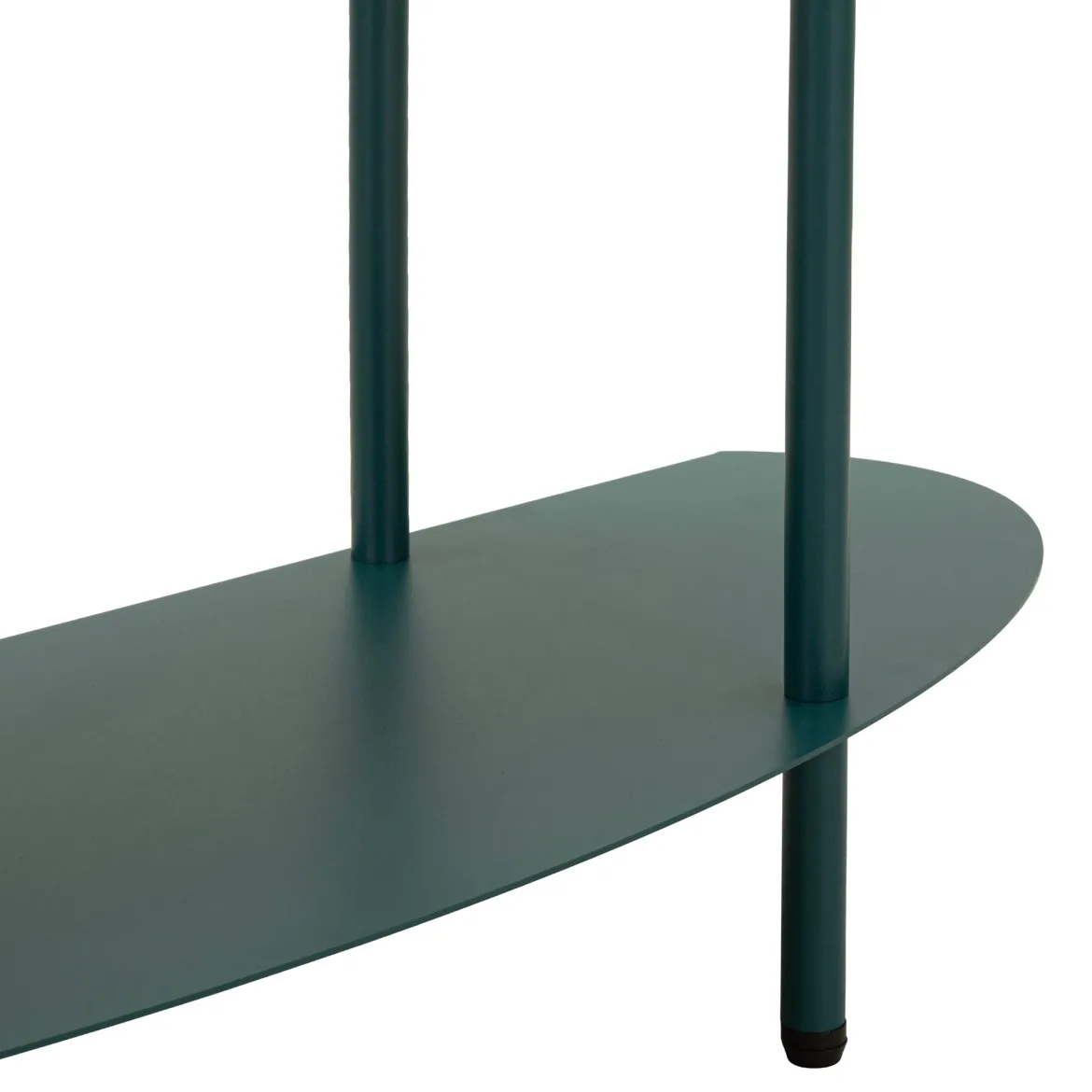 Consolle Verde Ottanio 3 Ripiani Colore Ripiano Verde 6x31x93h cm, Sfumatura Colore Struttura Ottanio - Gamitimi