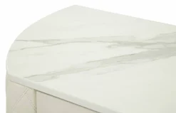 Consolle 100x40x75h cm bianco e oro - Niccolo