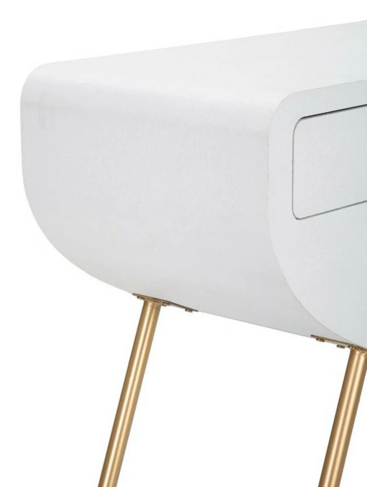 Consolle 110x40x80h cm bianco e oro - Tomato