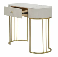 Consolle 100x40x75h cm crema e bianco - Abstraktes