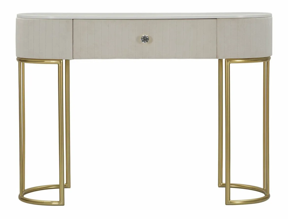 Consolle 100x40x75h cm crema e bianco - Abstraktes