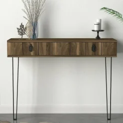 Consolle 120x36x90h cm noce - Erick