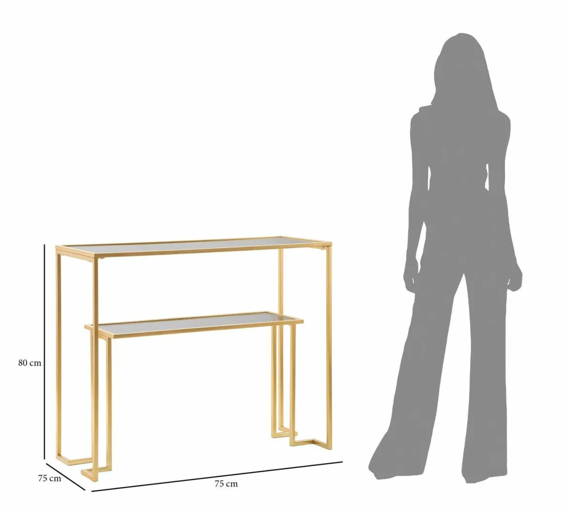 Consolle 100x35x80h cm oro - Jackson