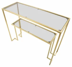Consolle 100x35x80h cm oro - Jackson