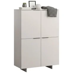 Credenza alta beige 100x41x145h cm 4 ante - Colonno