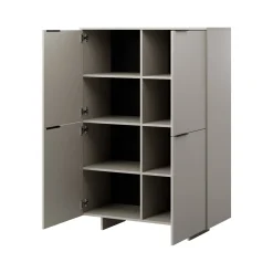 Credenza alta beige 100x41x145h cm 4 ante - Colonno