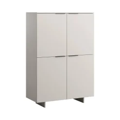 Credenza alta beige 100x41x145h cm 4 ante - Colonno