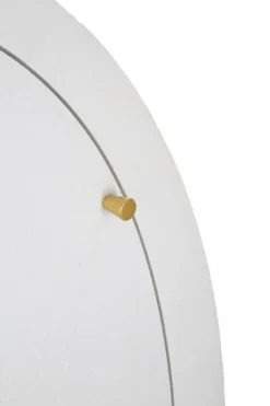 Credenza alta bianca e oro 60x32x133h cm 2 ante e 1 cassetto - Tellier