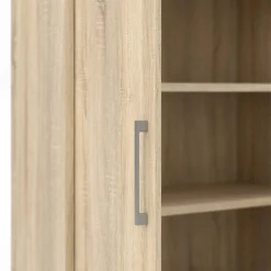 Credenza alta quercia 89x40x186h cm 2 ante - Saotome