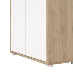 Credenza alta rovere e bianca 79x34x204h cm 4 ante - Pierre