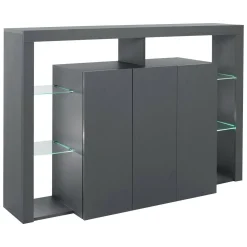 Credenza antracite 150x40x100h cm 3 ante - Bagnasco