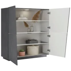 Credenza ardesia 121x38x86h cm 2 ante - Acab