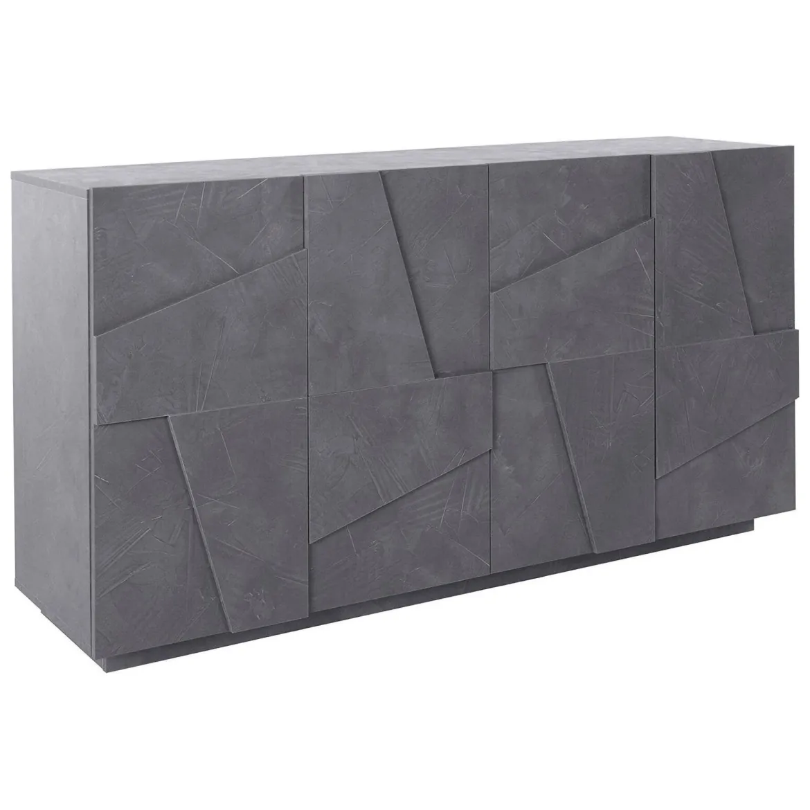 Credenza ardesia 162x44x86h cm 4 ante - Augusto