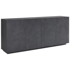 Credenza ardesia 200x43x86h cm 4 ante - Apollo