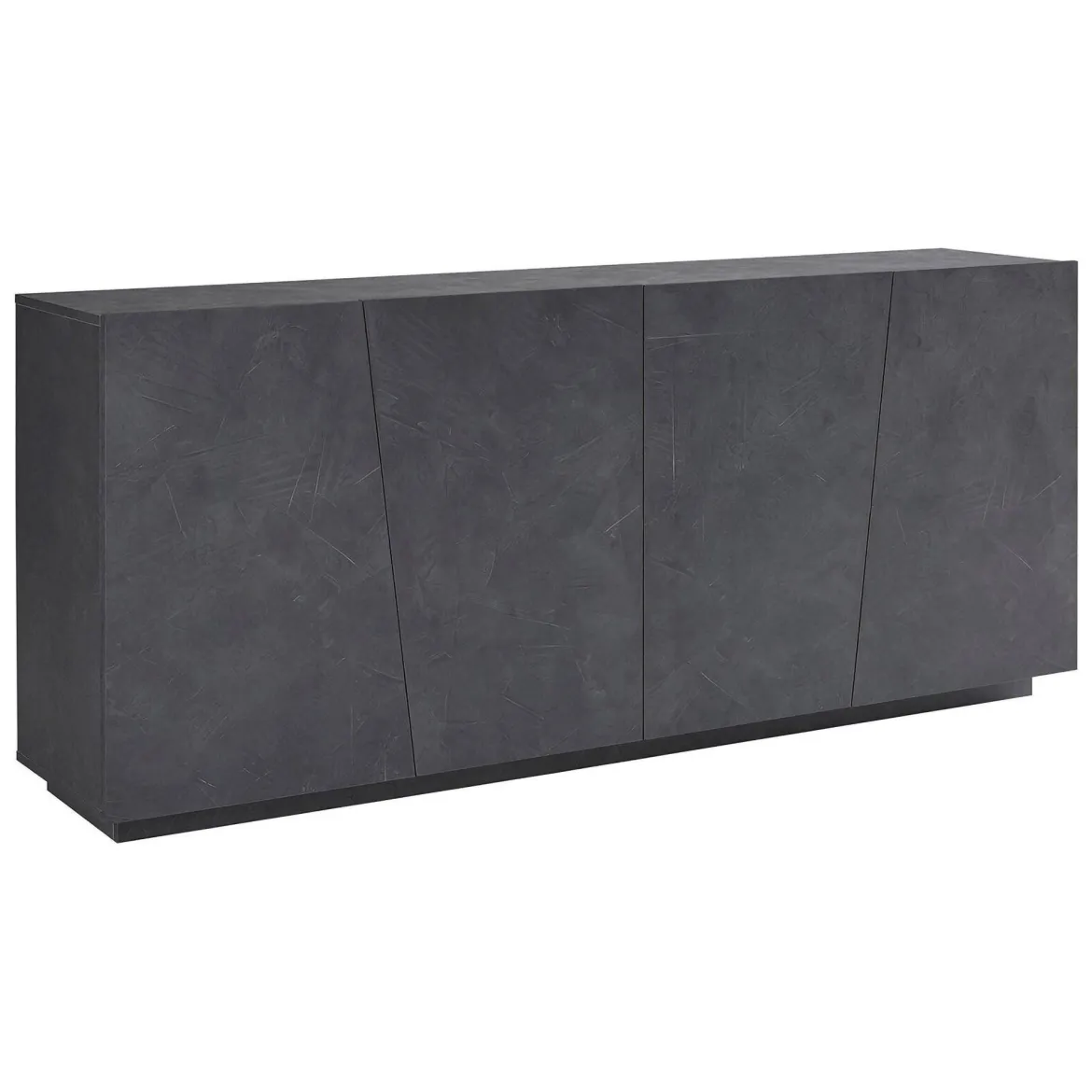 Credenza ardesia 200x43x86h cm 4 ante - Apollo